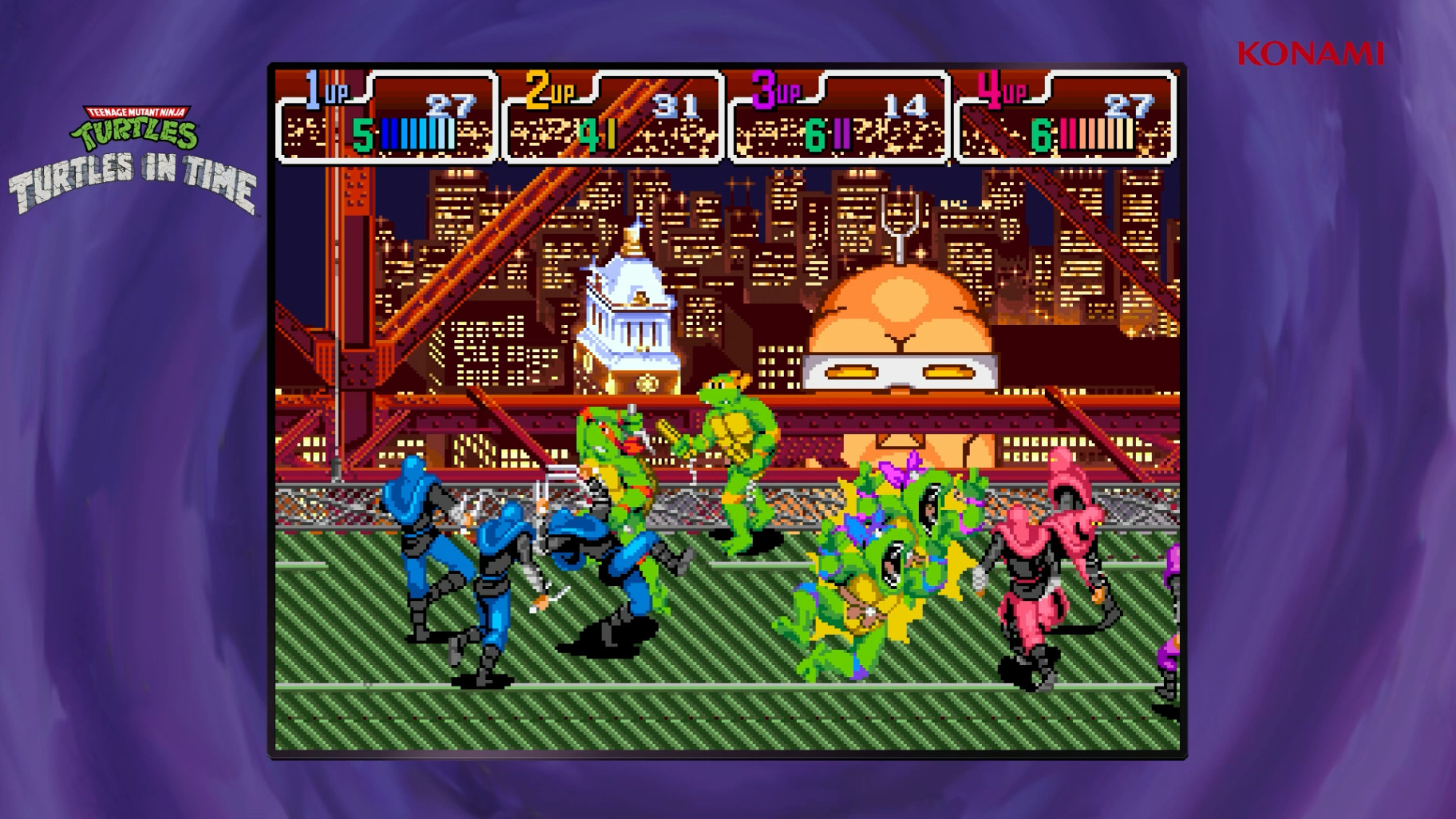 Teenage Mutant Ninja Turtles The Cowabunga Collection Limited Edition title screen for Xbox Series X