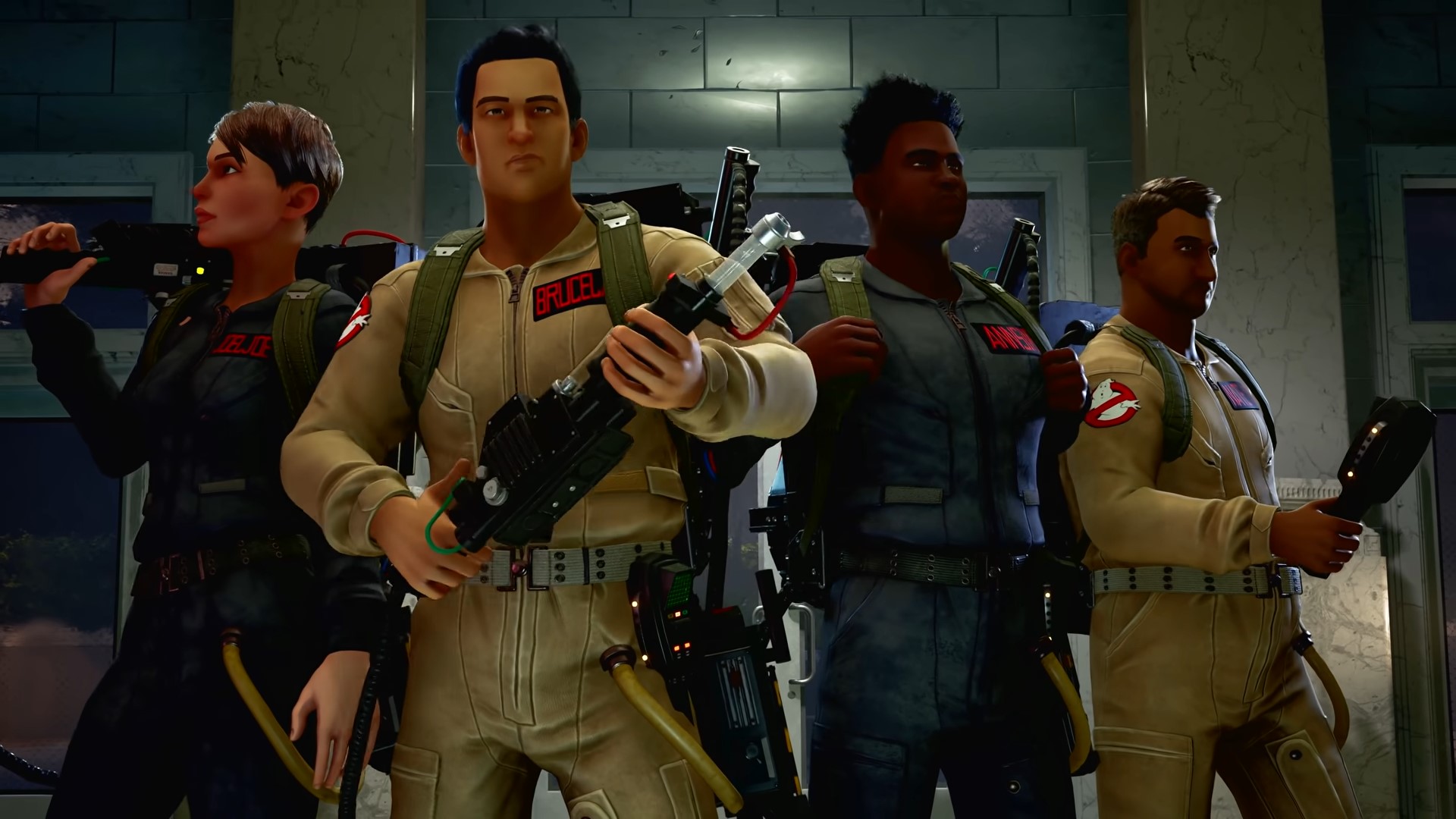 Ghostbusters: Spirits Unleashed title screen for Xbox Series X