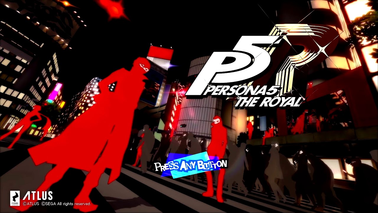 Persona 5 Royal title screen for Xbox Series X