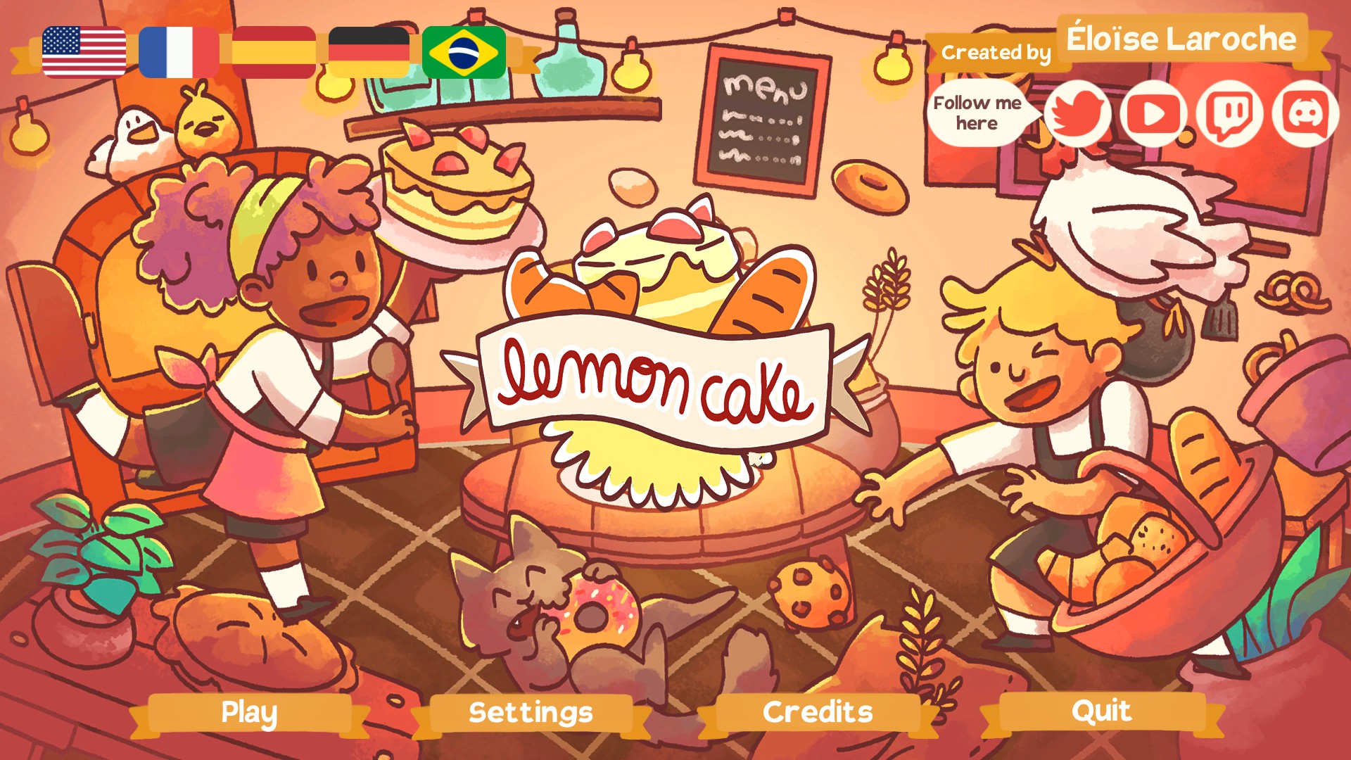 Lemon Cake title screen for Xbox Series X