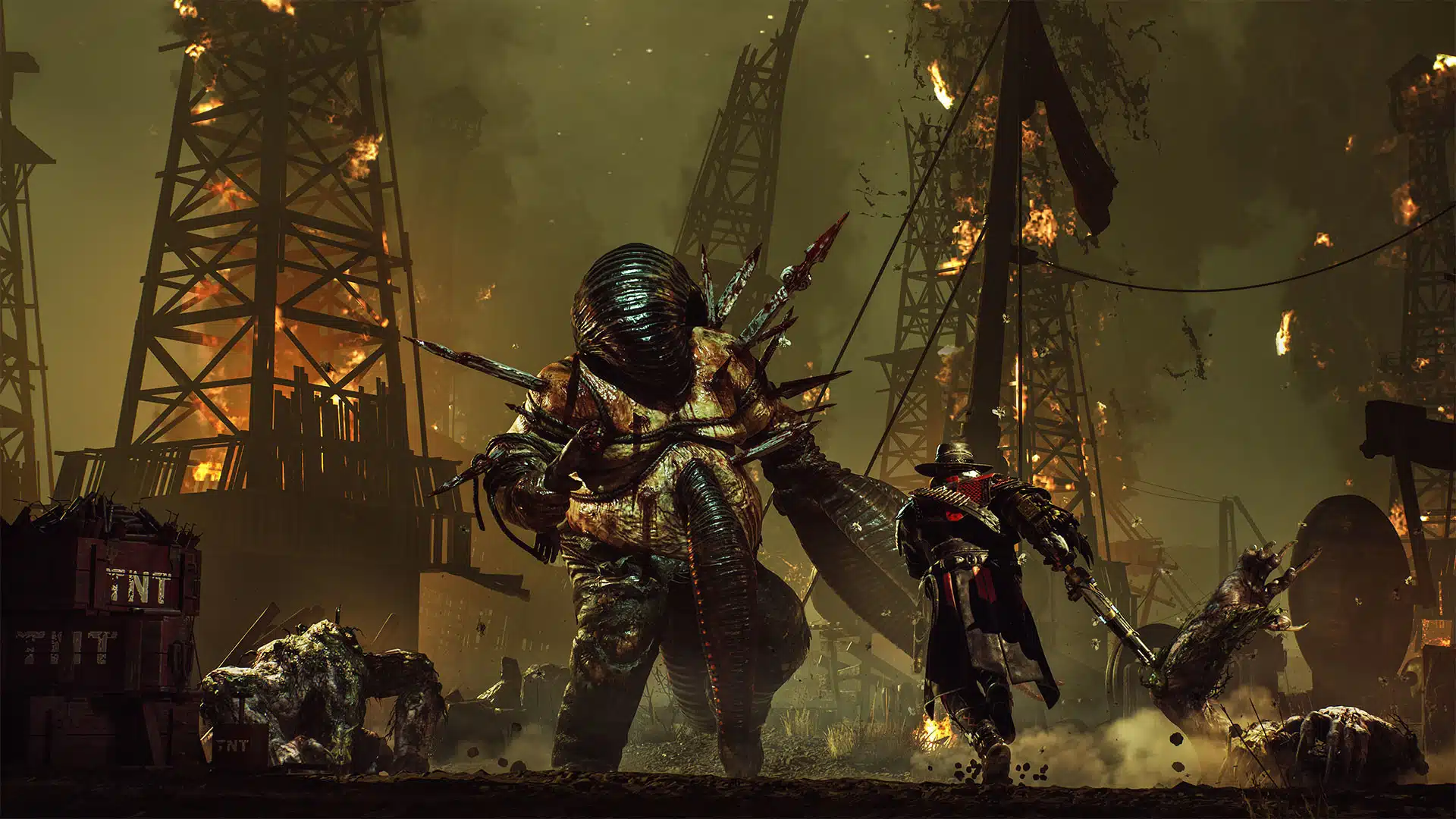 Evil West title screen for Xbox Series X