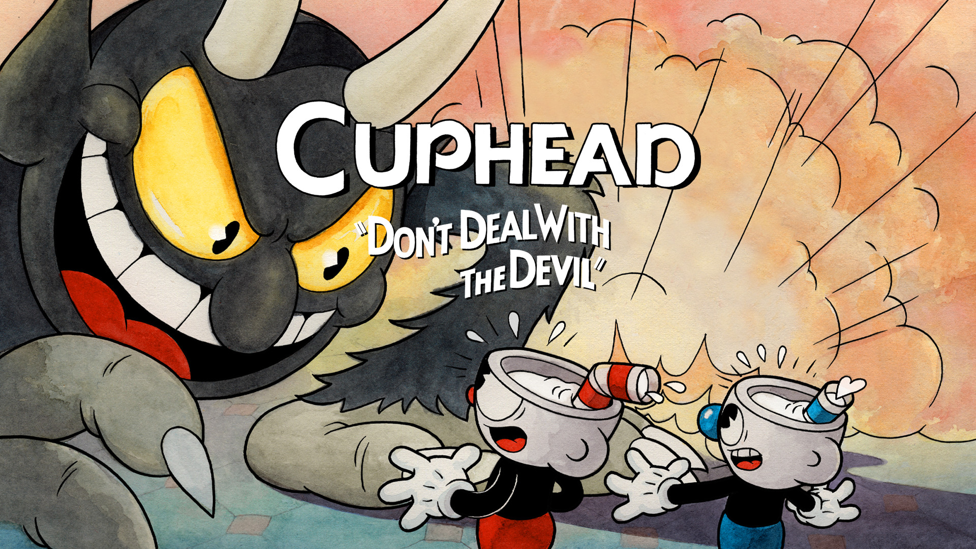 Cuphead title screen for Xbox Series X