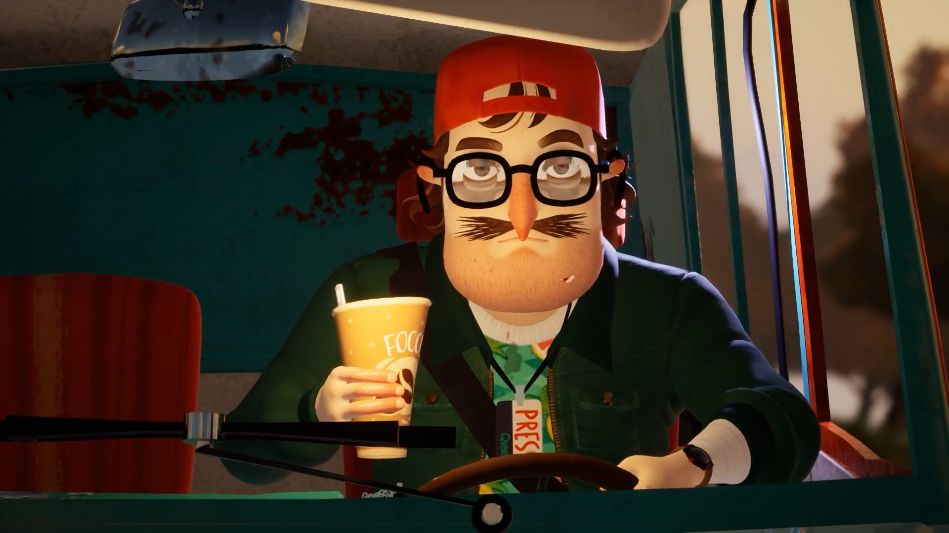 Hello Neighbor 2 title screen for Xbox Series X