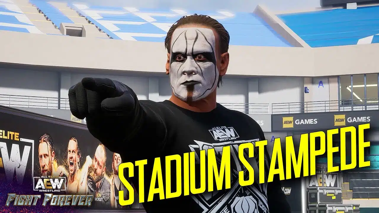 AEW: Fight Forever title screen for Xbox Series X