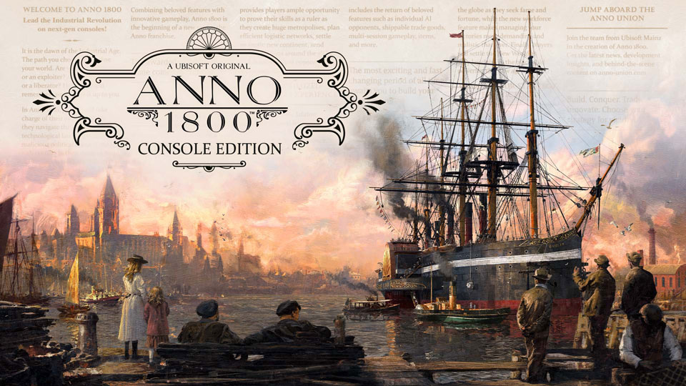 Anno 1800 title screen for Xbox Series X