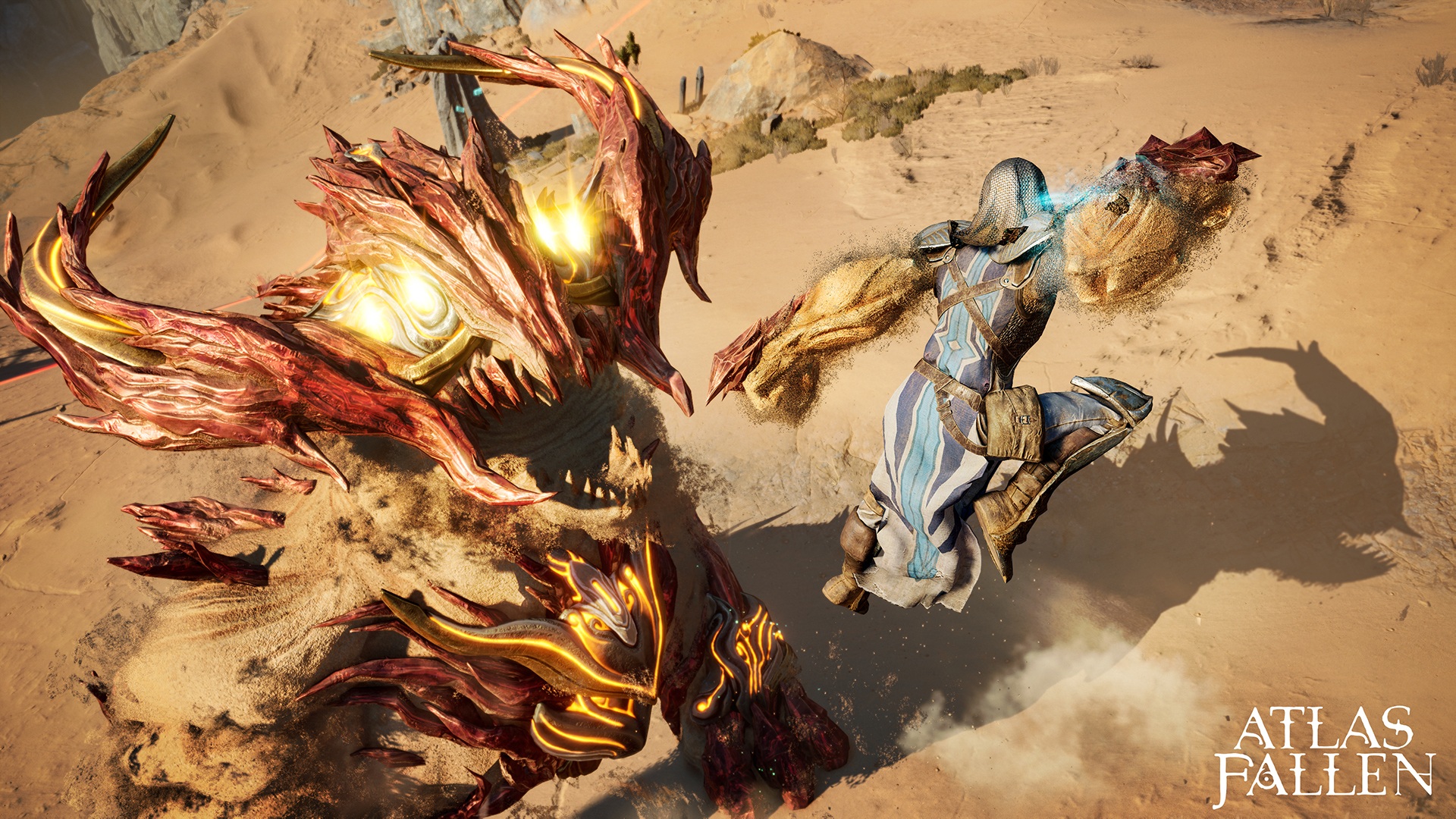 Atlas Fallen title screen for Xbox Series X