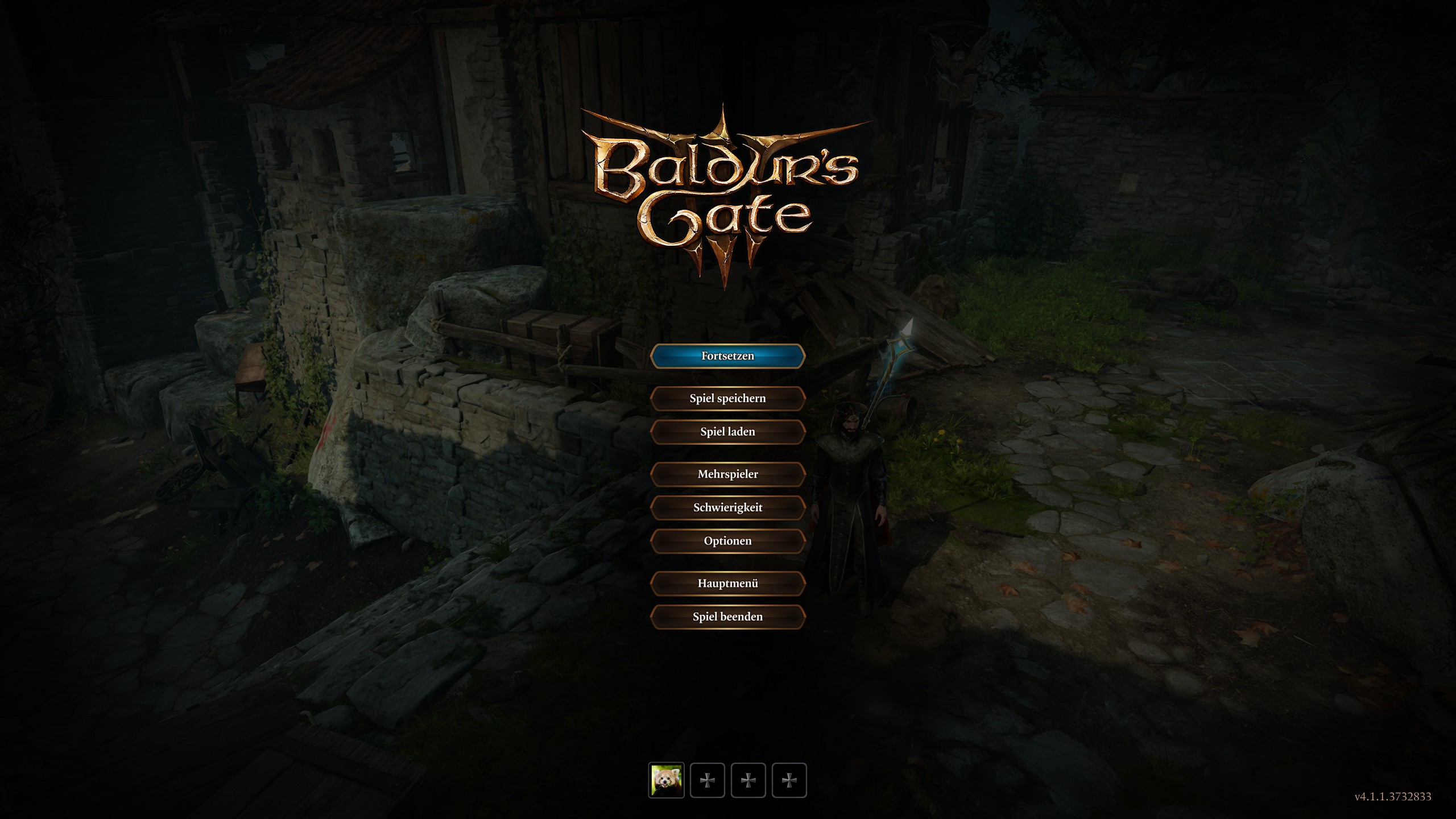 Baldur's Gate III [Deluxe Edition] title screen for Xbox Series X