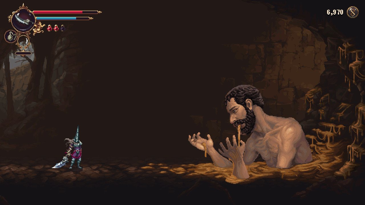 Blasphemous 2 title screen for Xbox Series X
