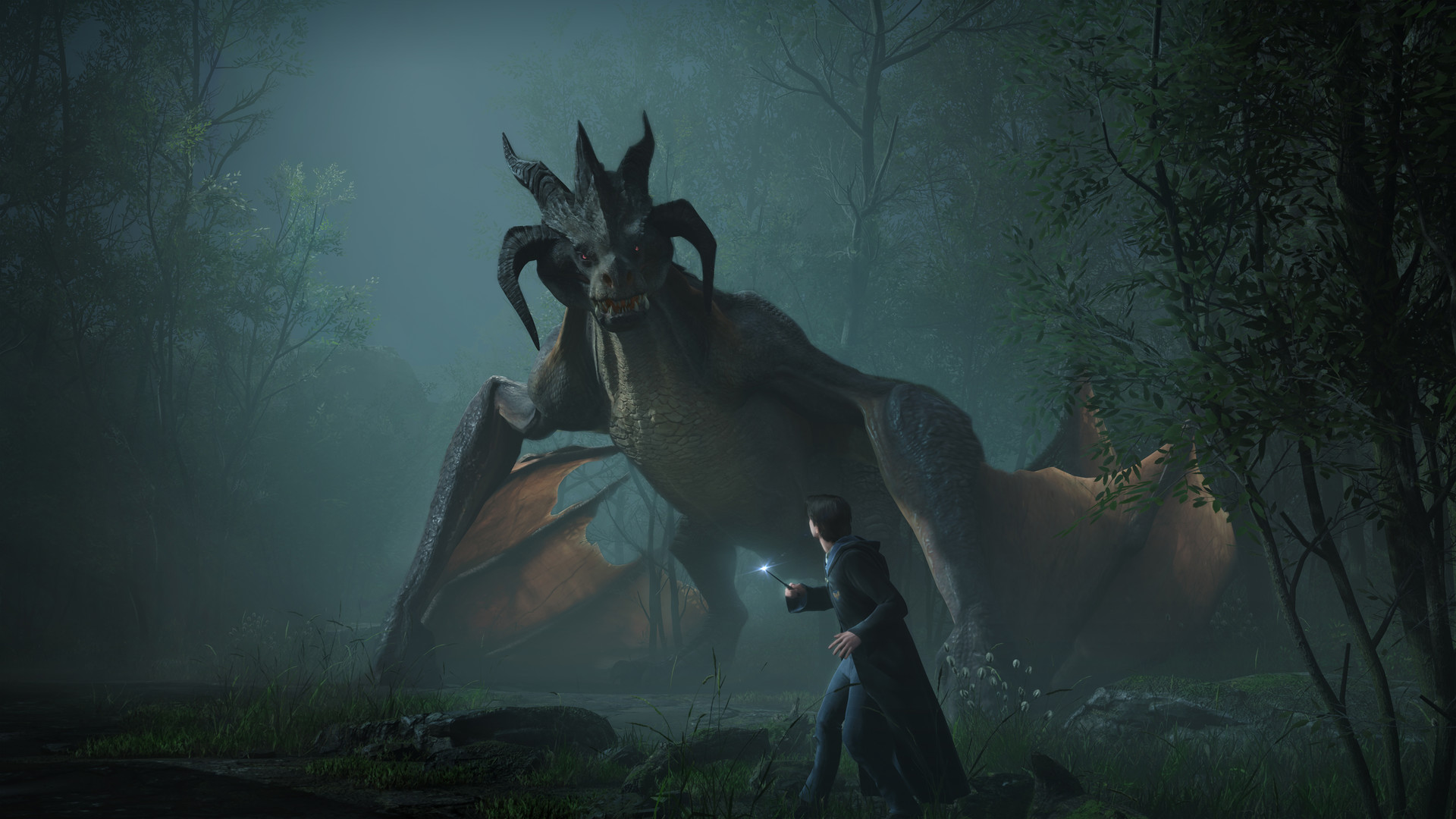 Hogwarts Legacy title screen for Xbox Series X