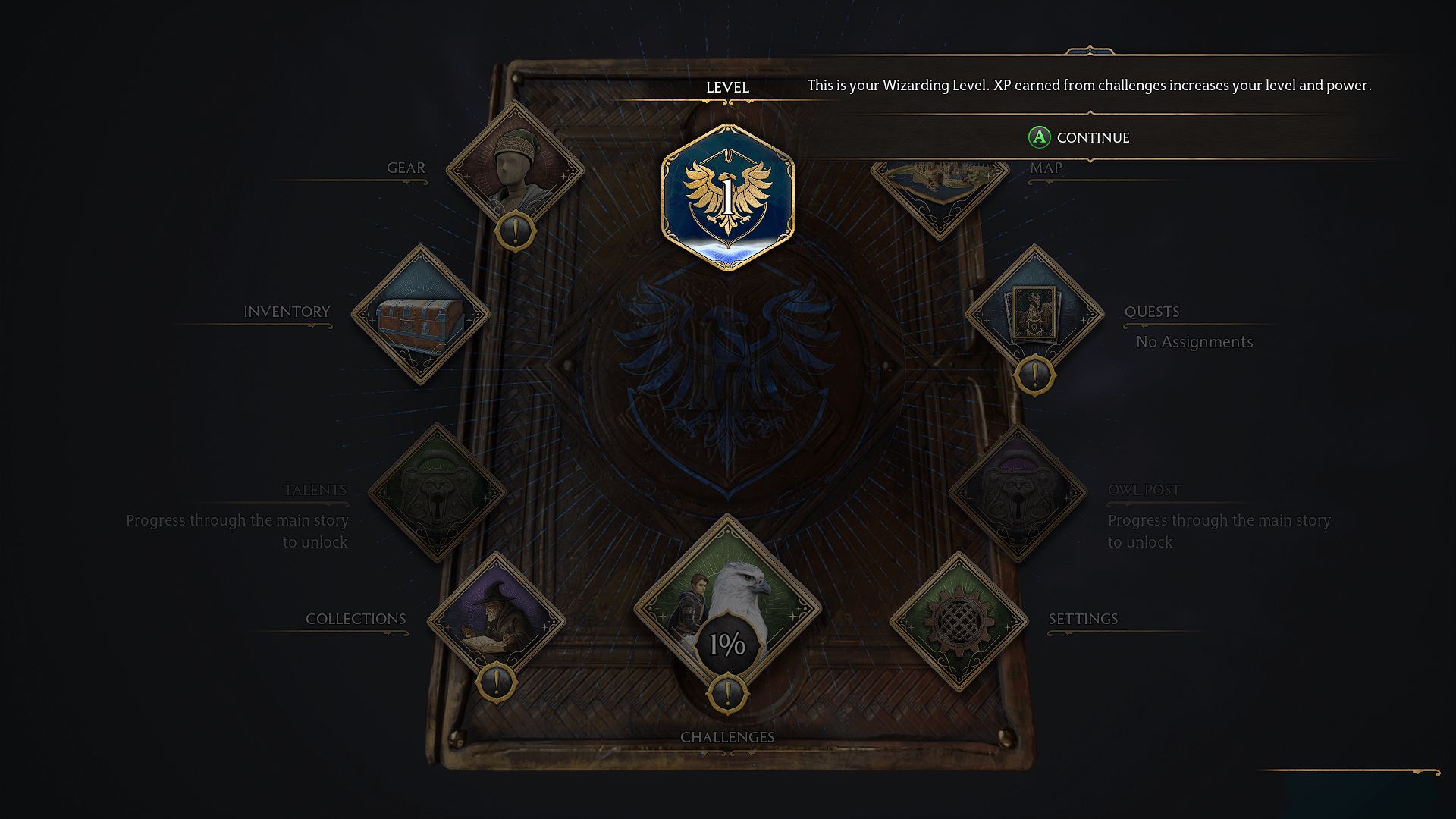 Hogwarts Legacy [Collector's Edition] title screen for Xbox Series X