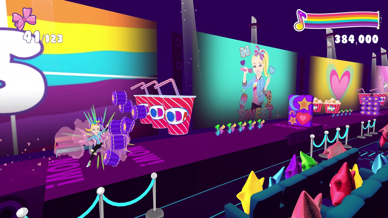 JoJo Siwa: Worldwide Party title screen for Xbox Series X