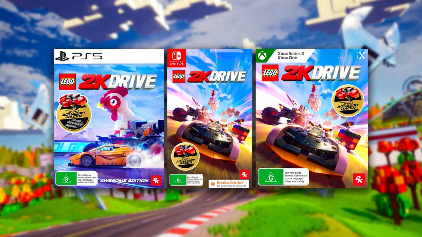 LEGO 2K Drive title screen for Xbox Series X