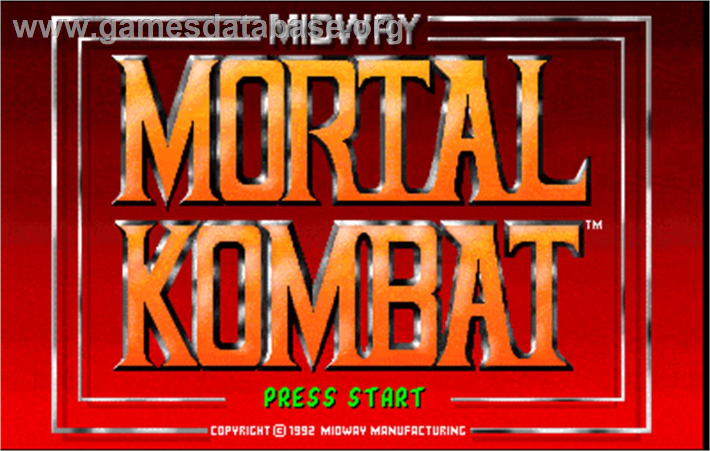 Mortal Kombat 1 title screen for Xbox Series X