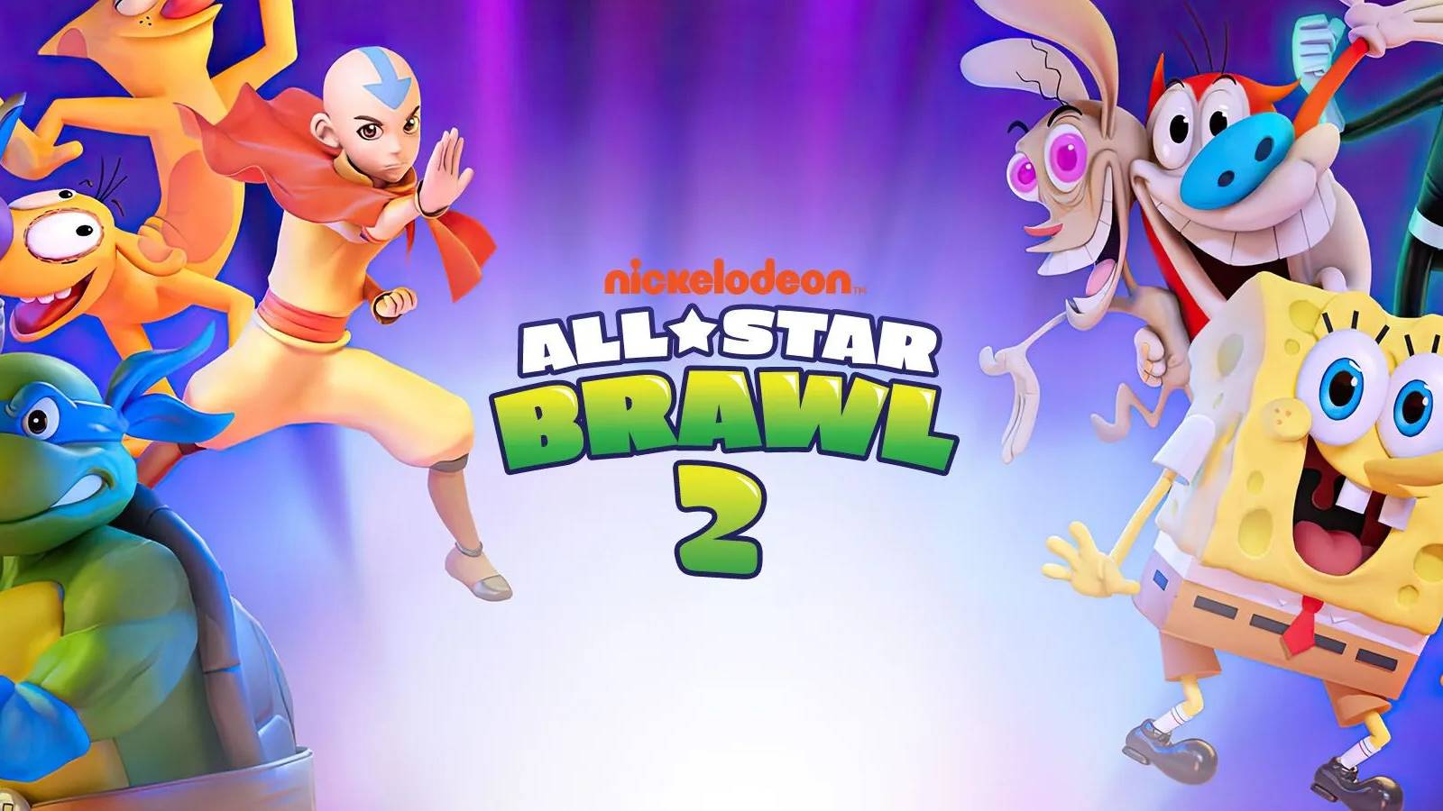 Nickelodeon All Star Brawl 2 title screen for Xbox Series X