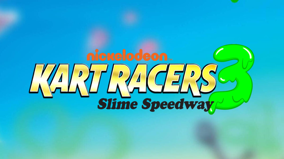 Nickelodeon Kart Racers 3: Slime Speedway title screen for Xbox Series X