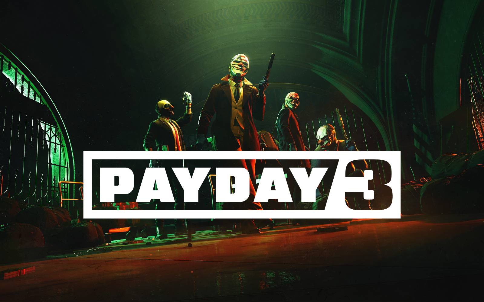 Payday 3 title screen for Xbox Series X