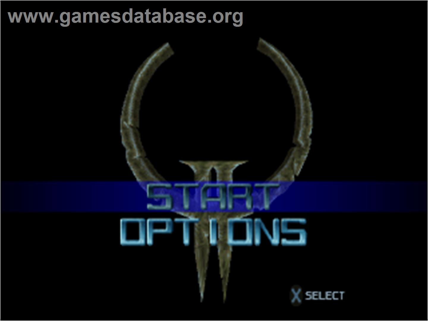 Quake II title screen for Xbox Series X