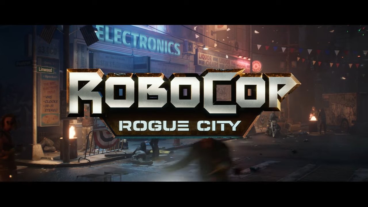 RoboCop: Rogue City title screen for Xbox Series X