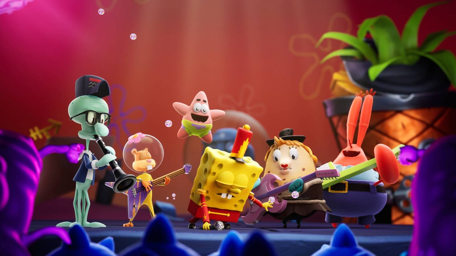 Spongebob Squarepants: The Cosmic Shake title screen for Xbox Series X