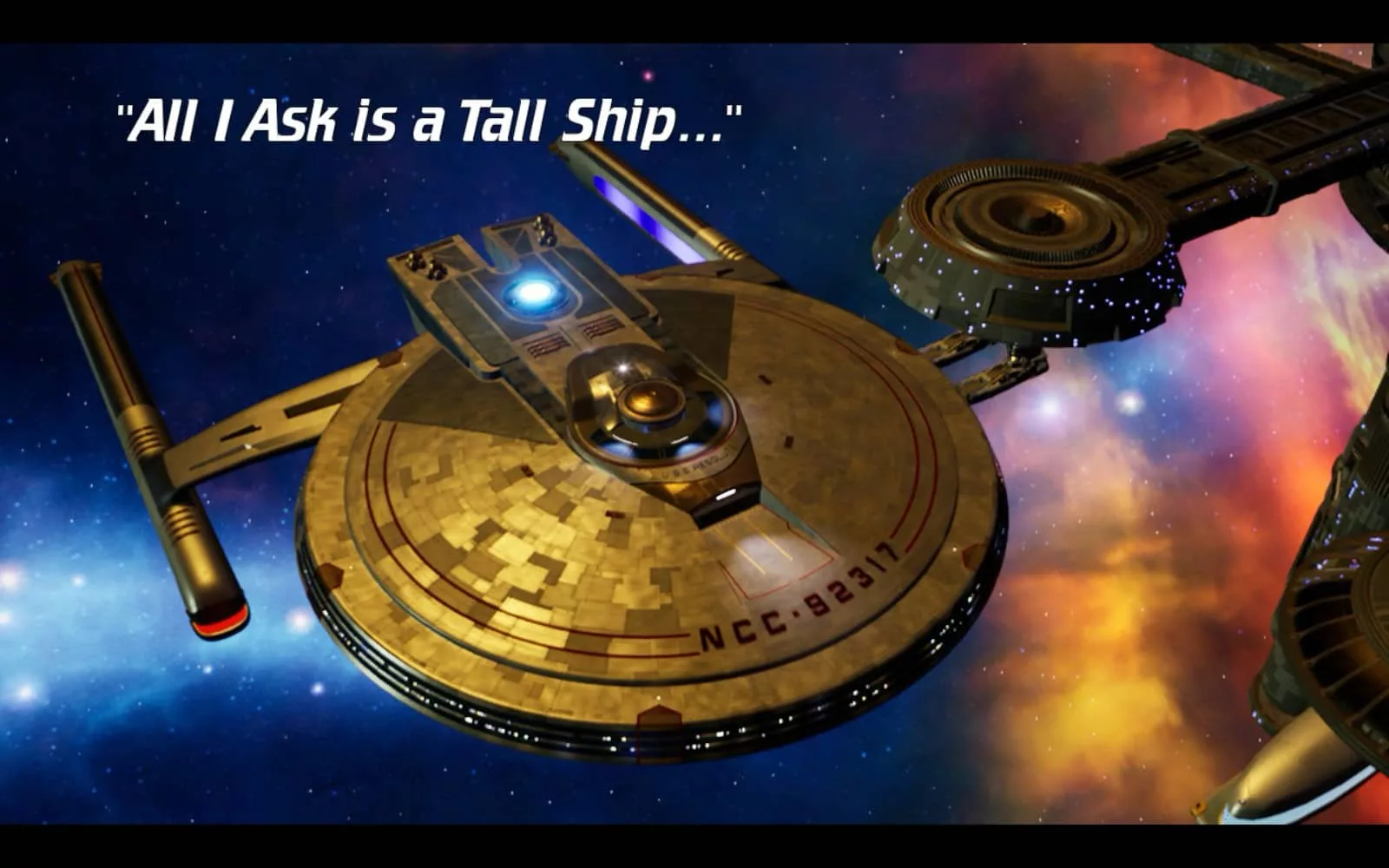 Star Trek: Resurgence title screen for Xbox Series X