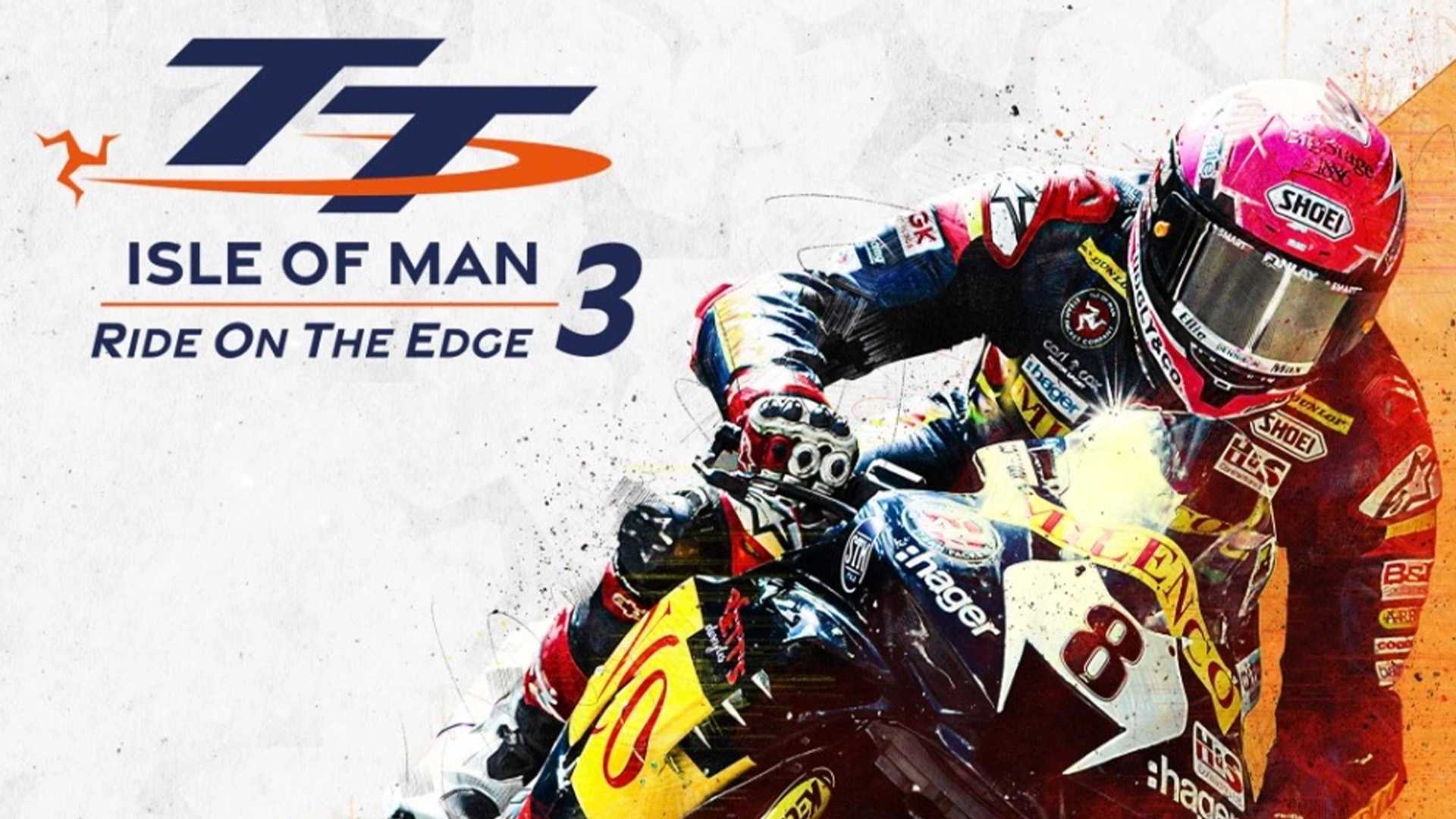 TT Isle of Man: Ride on the Edge 3 title screen for Xbox Series X