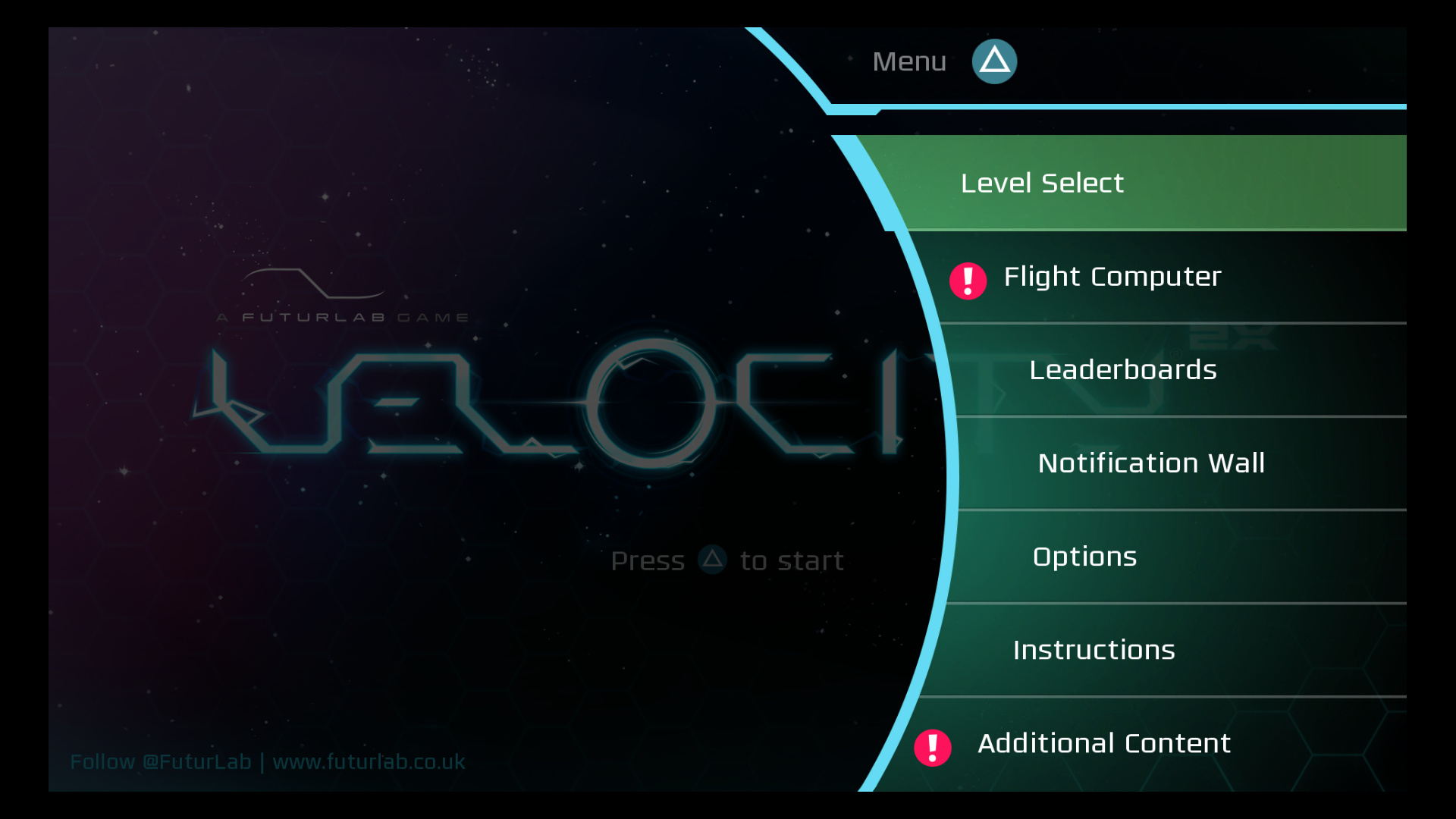 Velocity Green Controller title screen for Xbox Series X