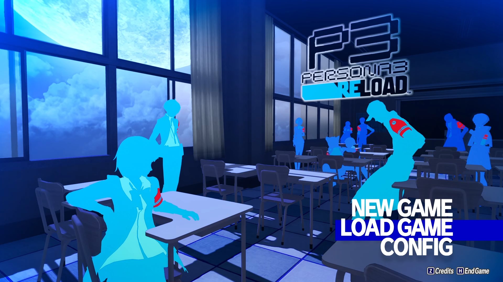 Persona 3 Reload title screen for Xbox Series X