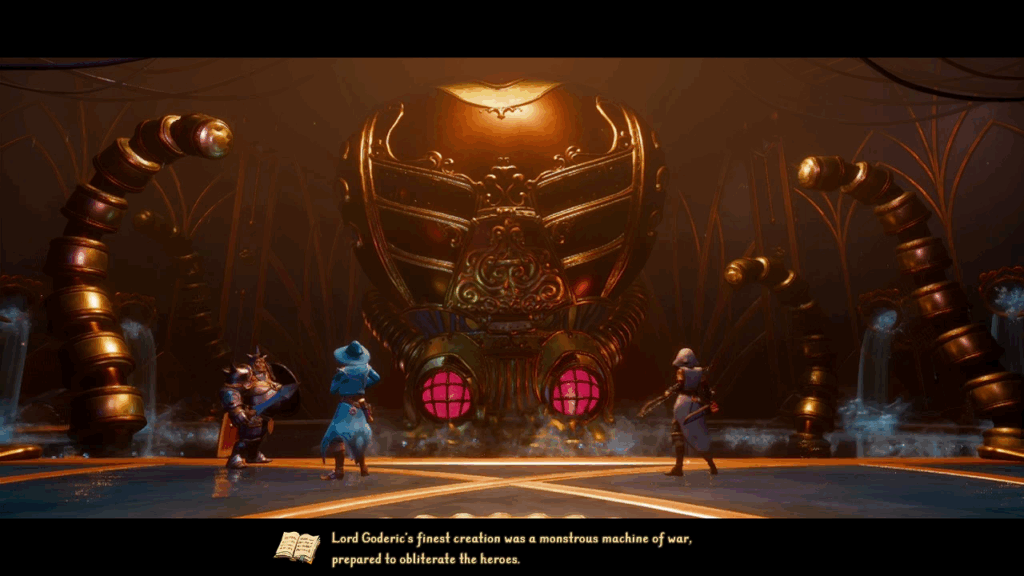 Trine 5: A Clockwork Conspiracy title screen for Xbox Series X