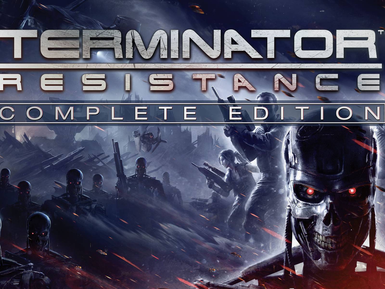 Terminator Resistance: Complete Edition title screen for Xbox Series X
