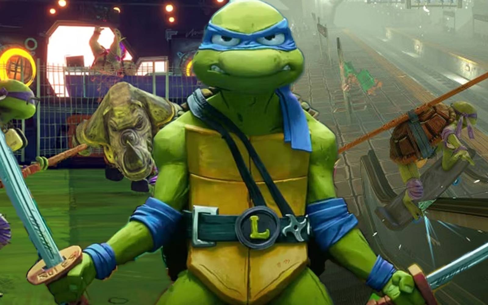 Teenage Mutant Ninja Turtles: Mutants Unleashed title screen for Xbox Series X