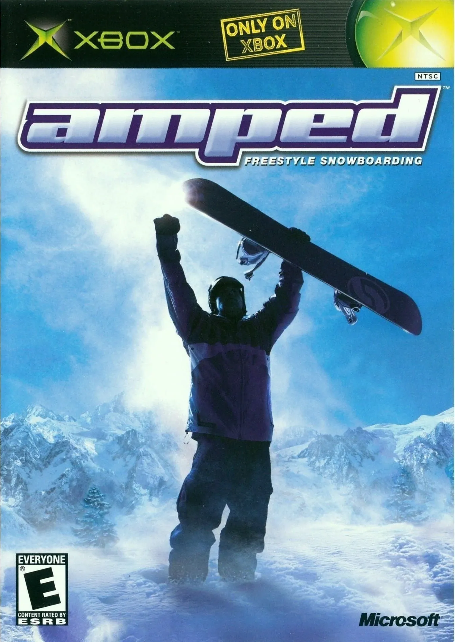 Amped Snowboarding box art for Xbox