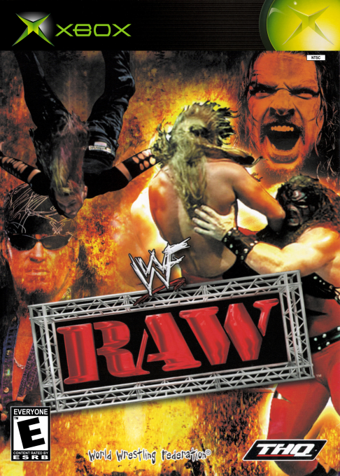 WWE RAW box art for Xbox