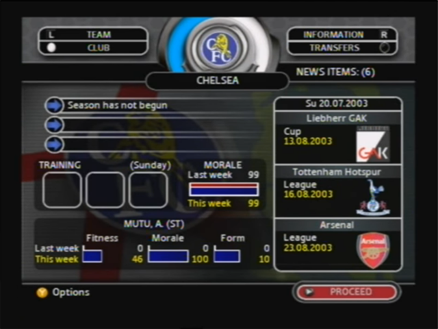Fussball Manager 2004 screenshot 3 for Xbox
