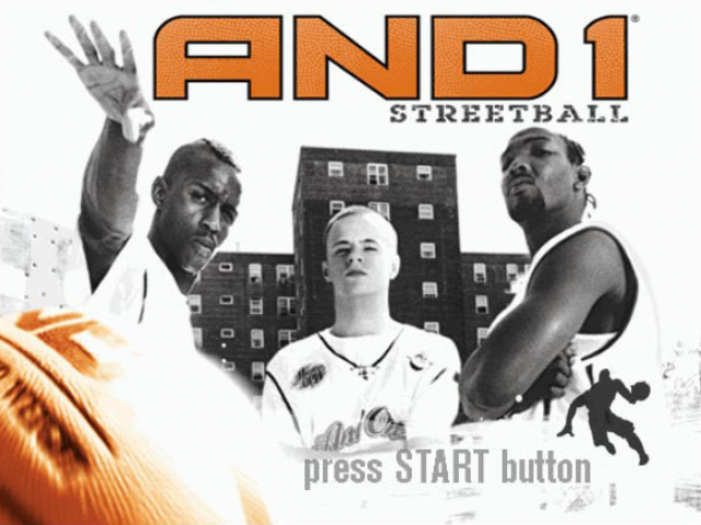 And 1 Streetball title screen for Xbox