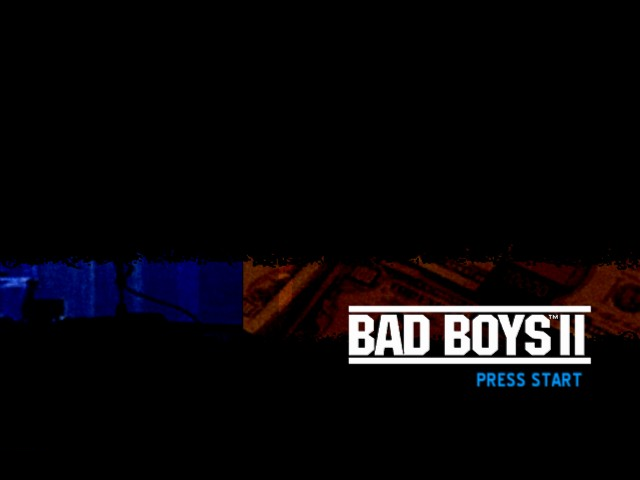 Bad Boys II title screen for Xbox