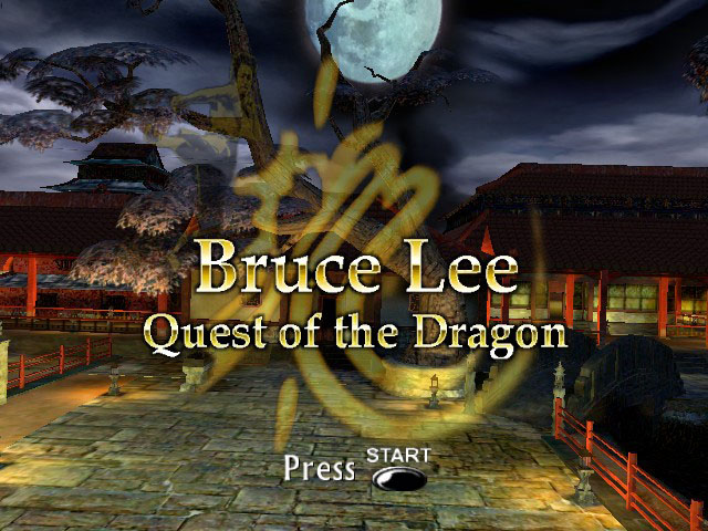 Bruce Lee: Quest of the Dragon title screen for Xbox