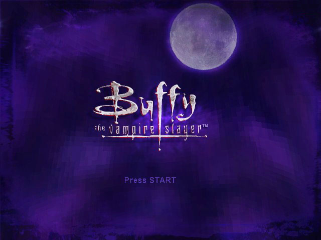 Buffy the Vampire Slayer title screen for Xbox