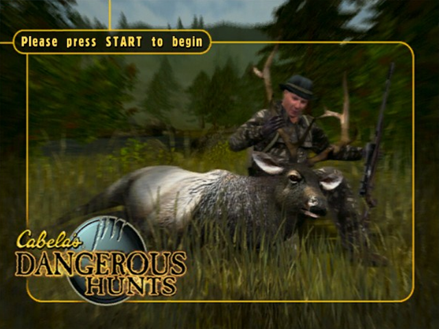 Cabela's Dangerous Hunts title screen for Xbox