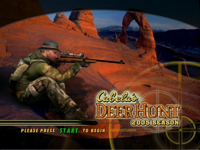 Cabela's Deer Hunt 2005 Season title screen for Xbox