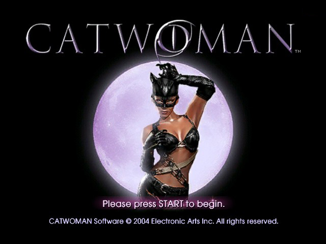 Catwoman title screen for Xbox