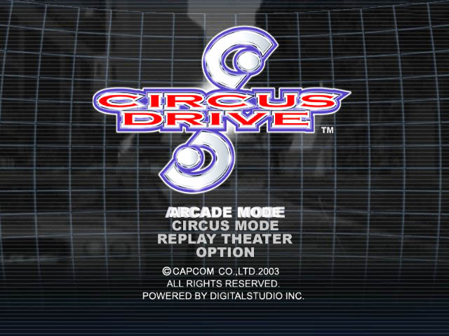 Circus Drive title screen for Xbox