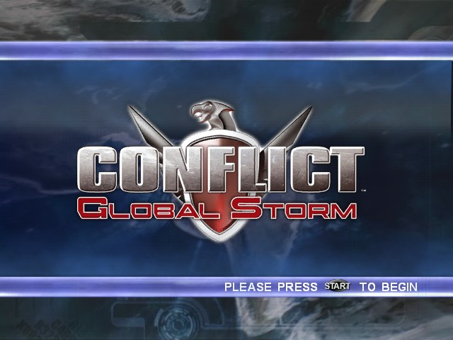Conflict Global Storm title screen for Xbox