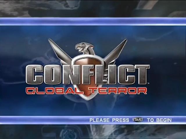 Conflict Global Terror title screen for Xbox