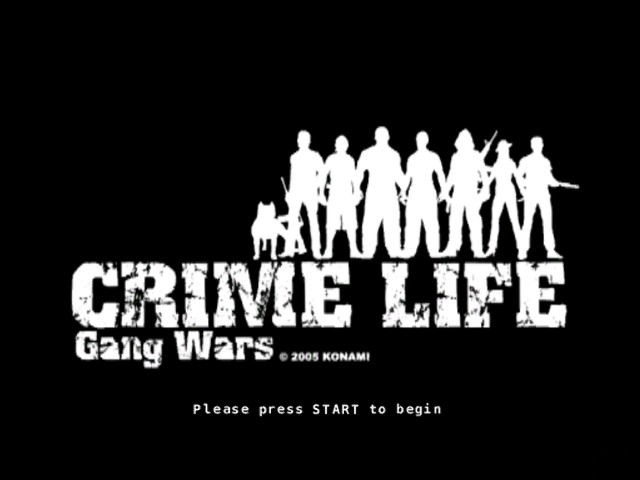 Crime Life: Gang Wars title screen for Xbox