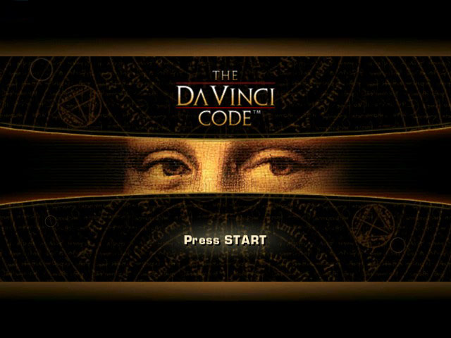 Da Vinci Code title screen for Xbox