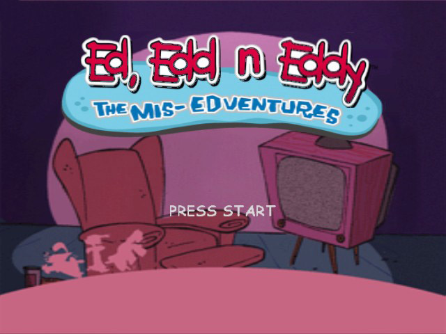 Ed, Edd n Eddy: The Mis-Edventures title screen for Xbox