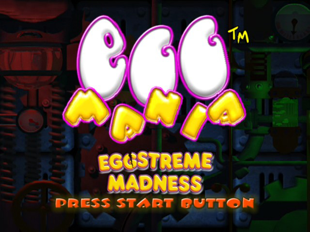Egg Mania title screen for Xbox