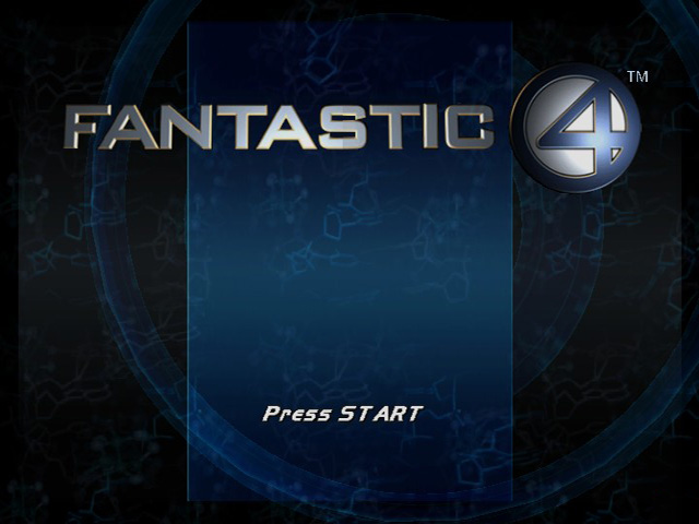 Fantastic 4 title screen for Xbox