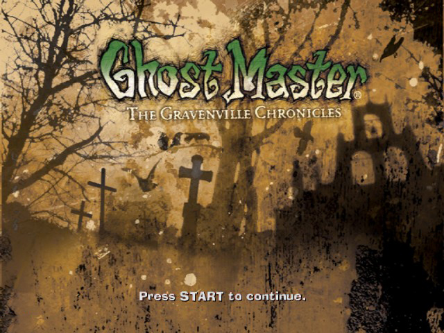 Ghost Master: The Gravenville Chronicles title screen for Xbox
