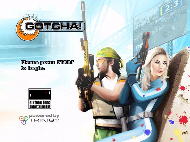 Gotcha title screen for Xbox